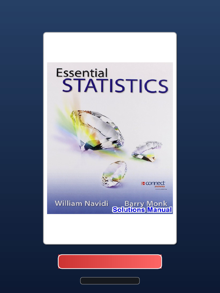 Complete Bundle Essential Statistics 1st Edition Navidi | PDF | Statistics
