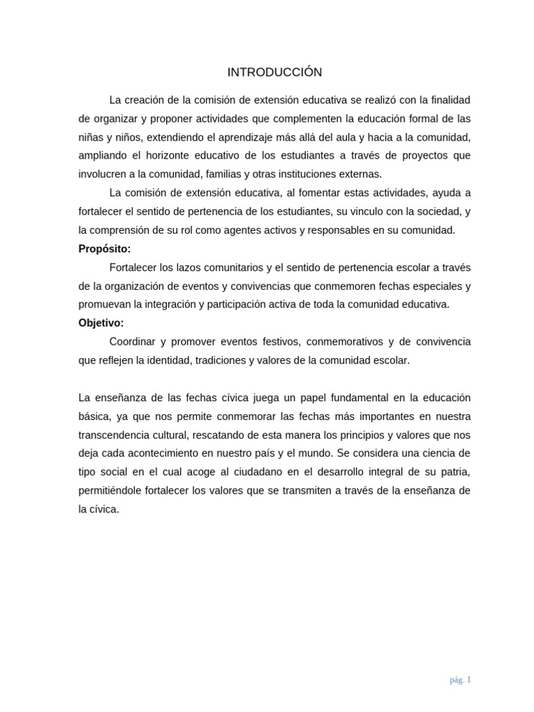 Comisión de Extensión Educativa | PDF | Comunidad | Enseñando