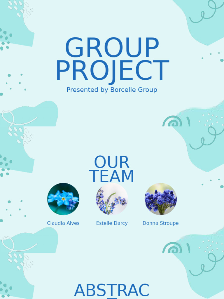 Blue Pastel Simple Cute Group Project Presentation | PDF