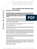 "BIOCIDAS. El Parlamento Europeo introduce controles más estrictos sobre los productos biocidas" (2 h. nota de prensa. 19.01.12)