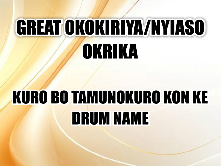 Great Okrika | PDF