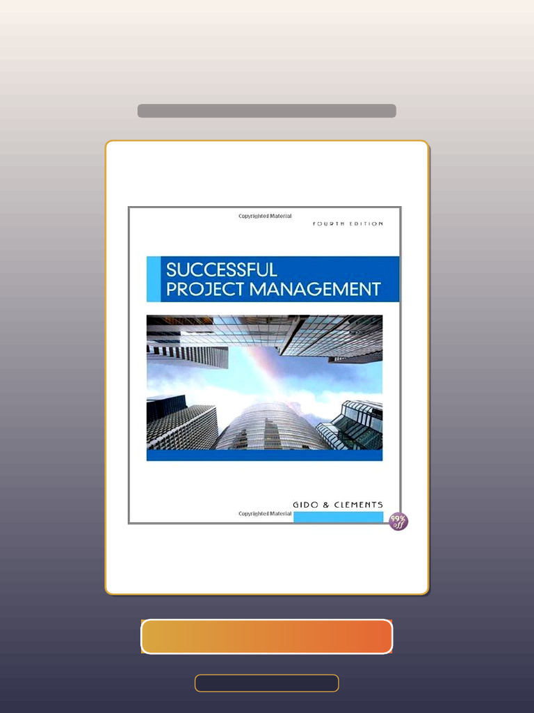 Successful Project Management 5th Edition by Gido Ebook and TestBank ...