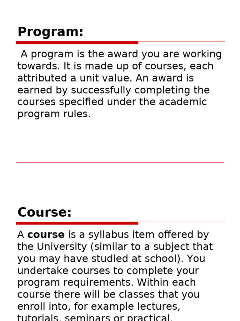 Understanding Academic Programs and Courses | PDF | Educational Aims ...