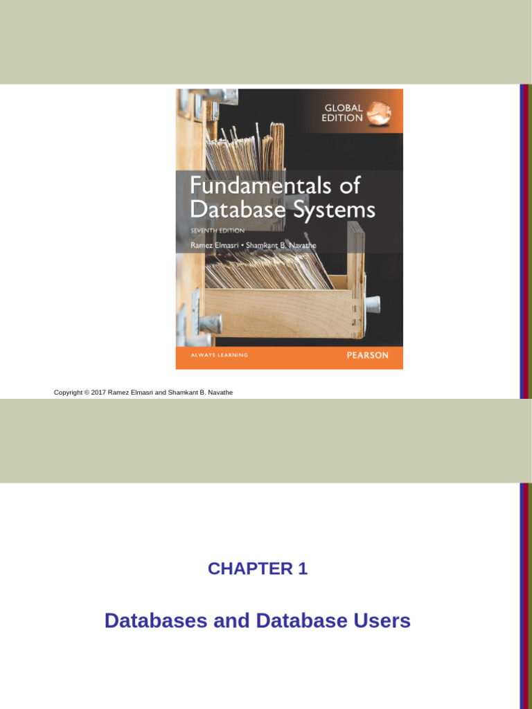 Chapter 1-Databases and Database Users (1) 2 | PDF | Databases ...