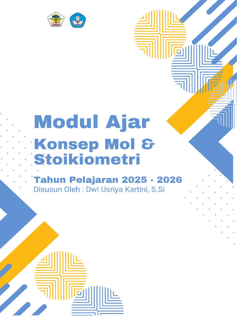 Modul Ajar Konsep Mol dan Stoikiometri | PDF