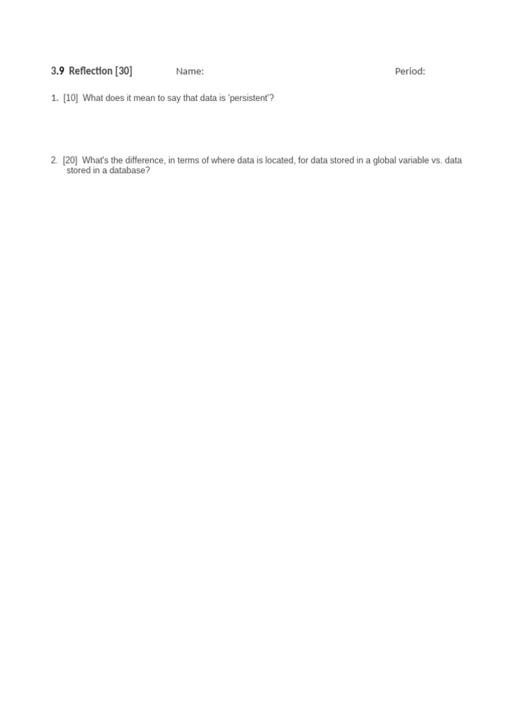 Understanding Data Persistence and Storage | PDF