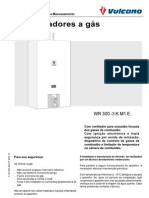 Instruções de instalação e manuseamento de esquentador a gás WR 300-3 K.M1 E