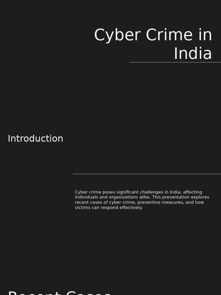 Cyber Crime Prevention in India | PDF | Cybercrime | Security
