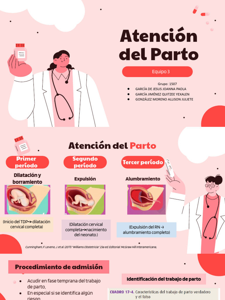 Guía de Atención del Parto: Fases y Procedimientos | PDF | Parto | Mujer