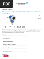 Deltabar PMD75 Differential Pressure Transmitter | PDF | Pressure ...