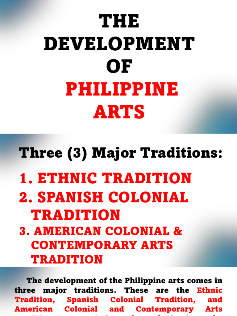 The Development of Philippine Arts | PDF | Philippines