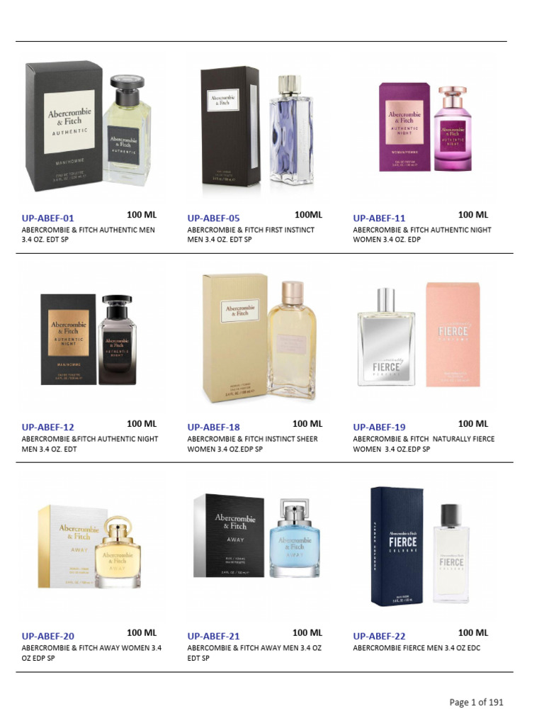 Catalogo Perfumeria M&C | PDF | Perfume | Beauty