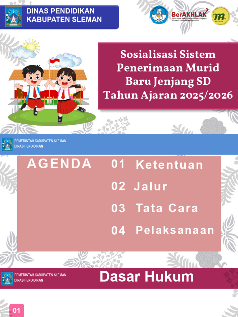 Panduan SPMB SD Sleman 2025/2026 | PDF