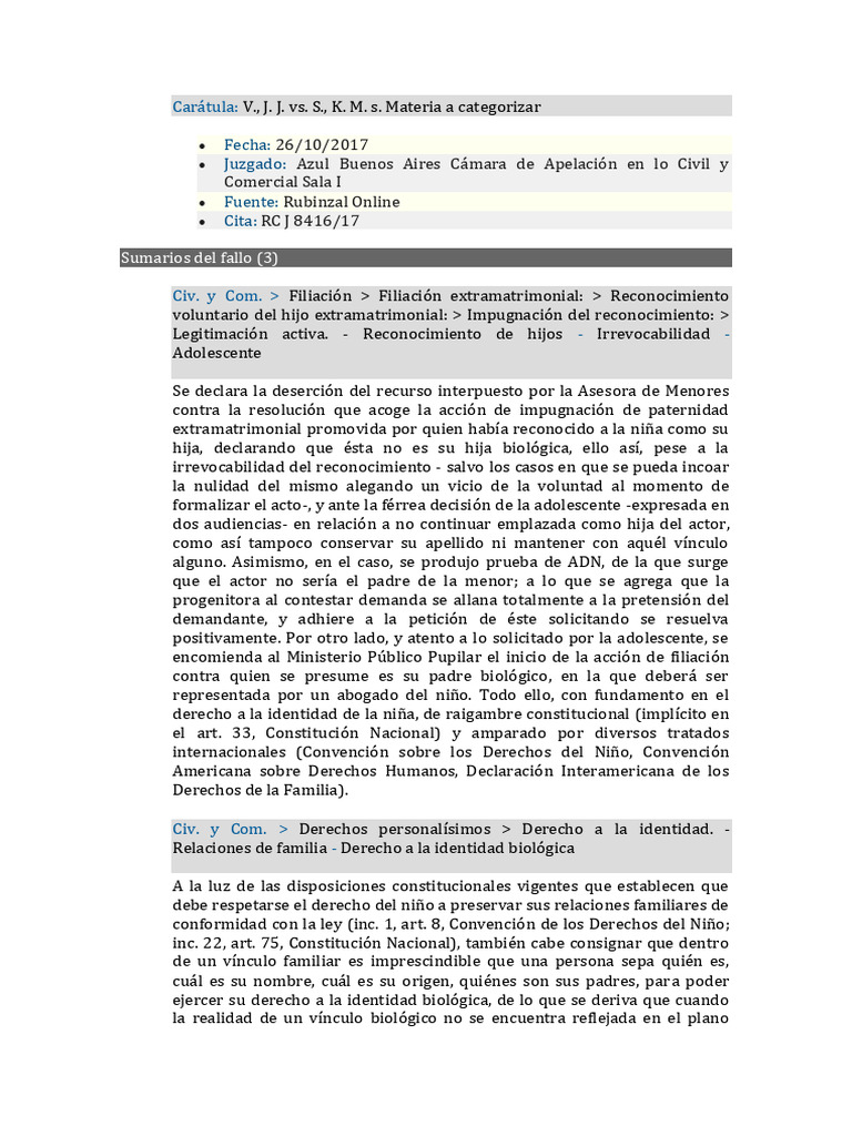 J 2017 Reconocimiento Irrevocabilidad Impugnacion | PDF | Apelación