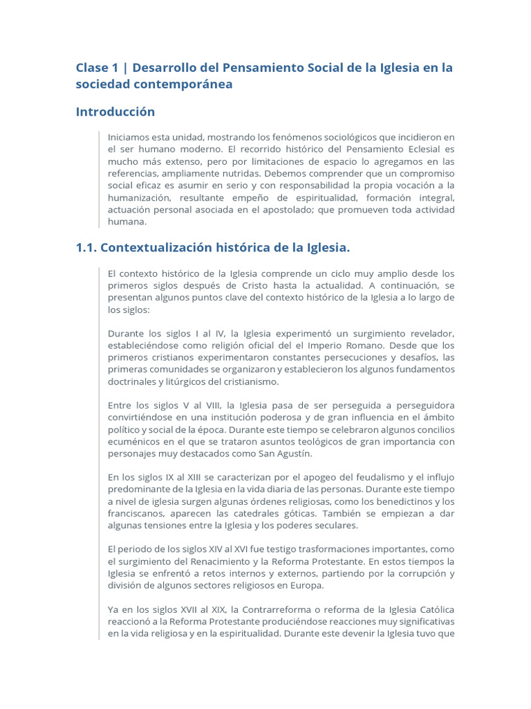 Evolución del Pensamiento Social de la Iglesia | PDF | Iglesia Católica ...
