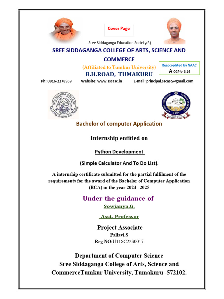 Internship Report Pallavi | PDF | Python (Programming Language ...