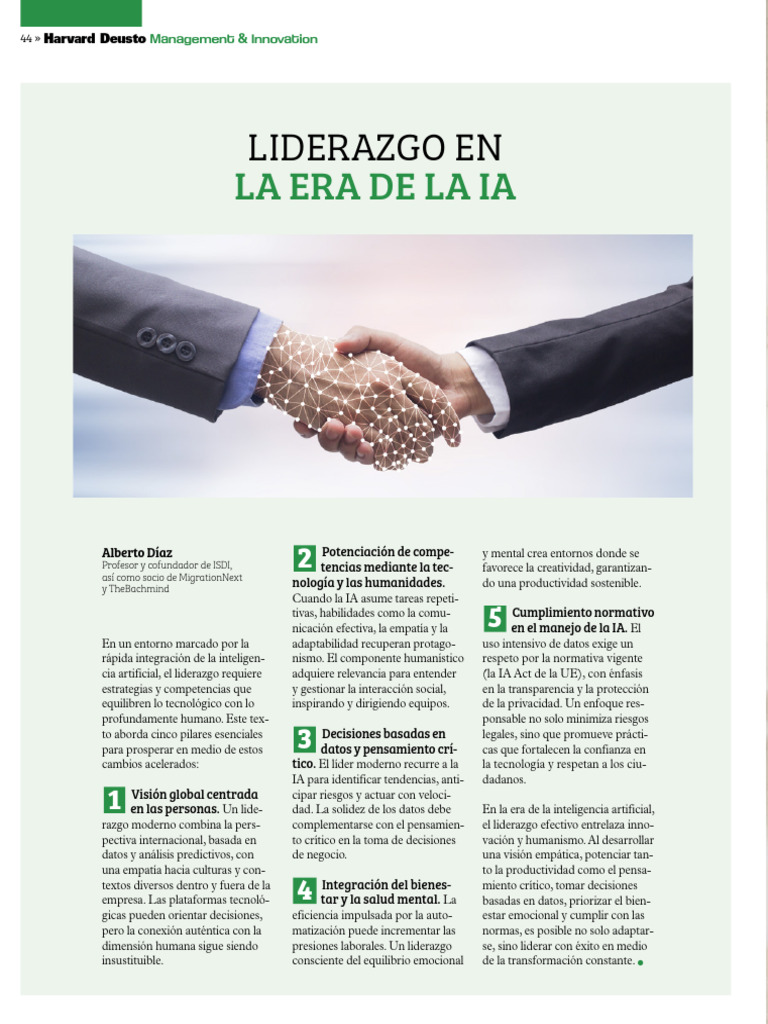 Liderazgo Humano en la Era de IA | PDF | Inteligencia artificial ...
