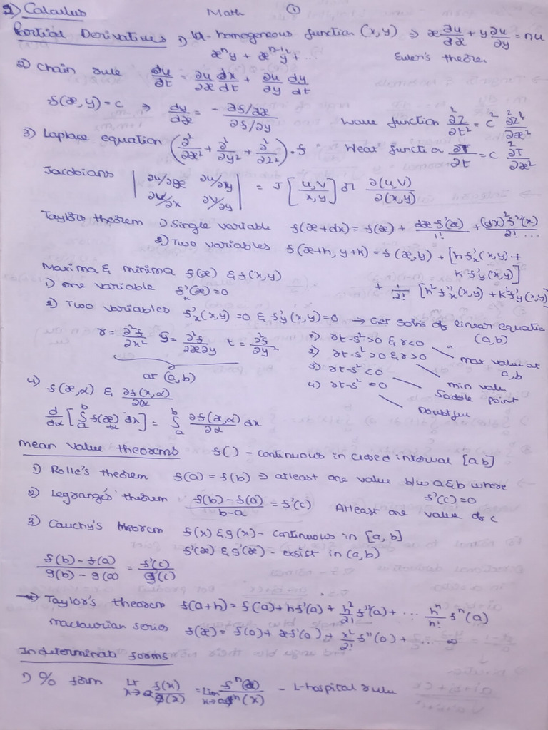 Math Notes GATE | PDF