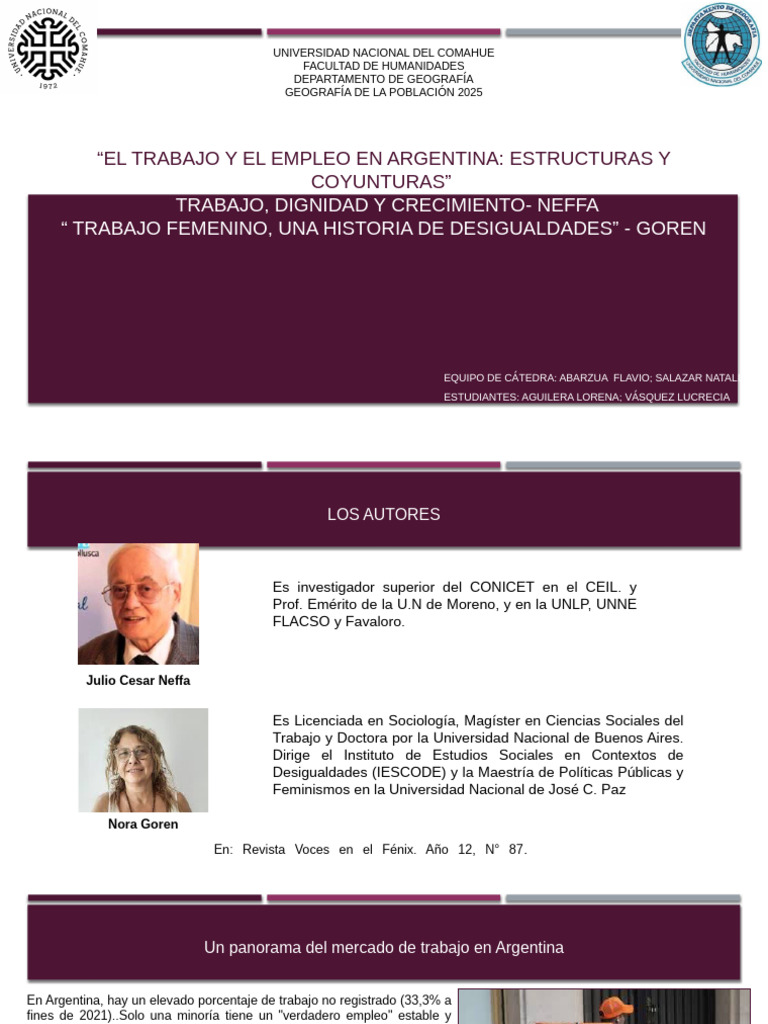 El Trabajo y El Empleo en Argentina | PDF | Desigualdad de género ...