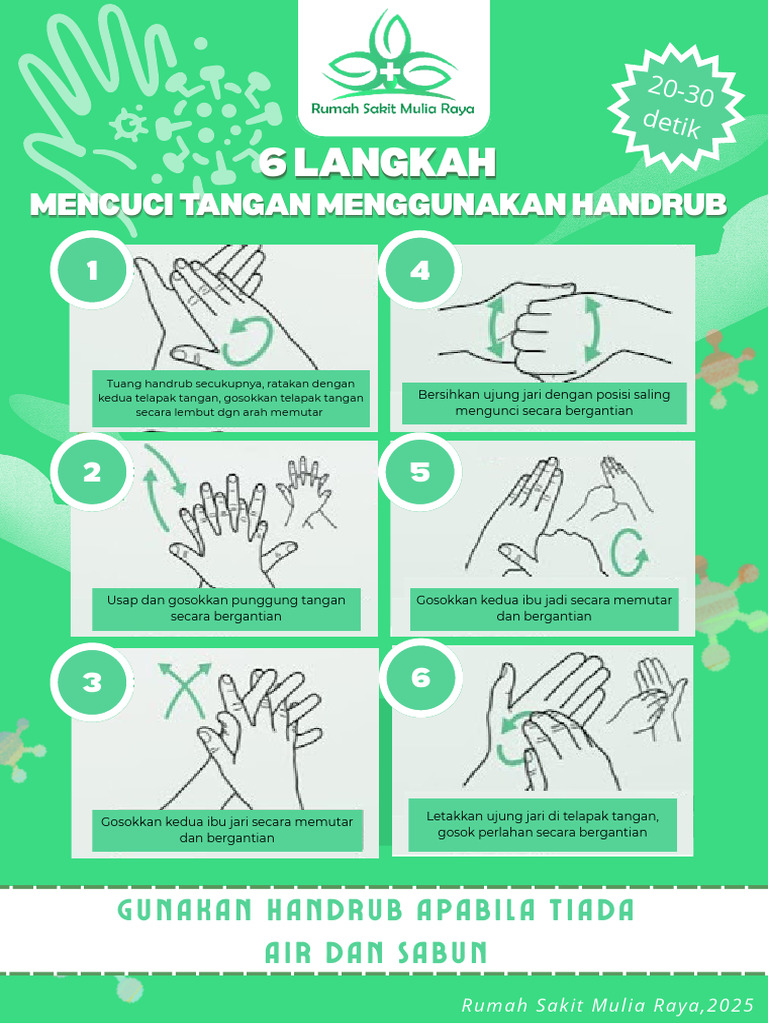 Panduan 6 Langkah Hand Rub | PDF