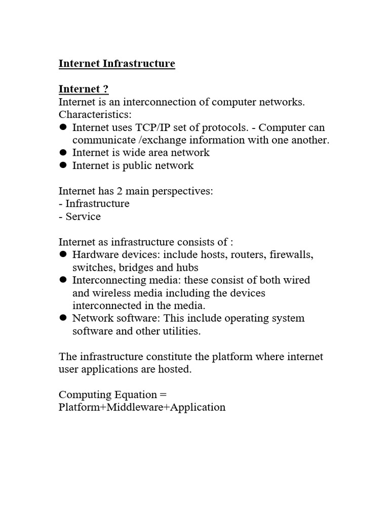 Internet Infrastructure 1 | PDF | World Wide Web | Internet & Web