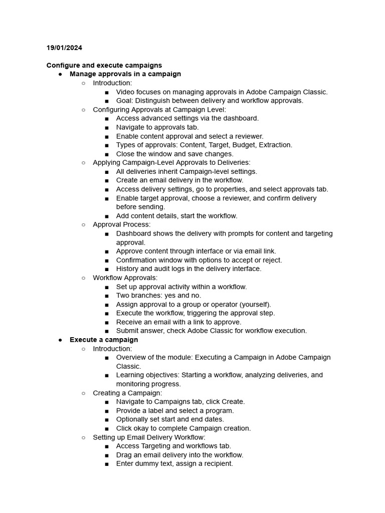 Managing Approvals in Adobe Campaign | PDF | Computing | Computer Science