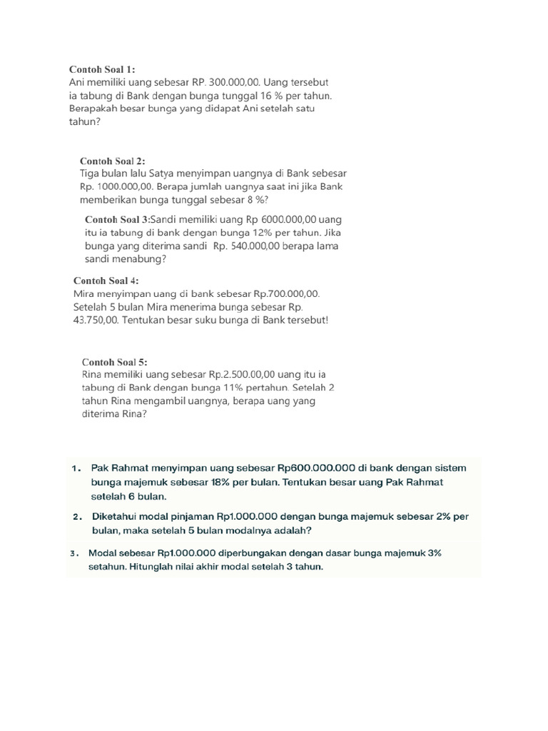 Bunga Tunggal Dan Bunga Majemuk Pdf