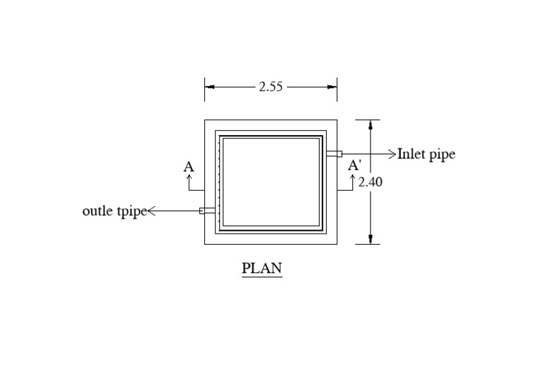 A A' Outle Tpipe Inlet Pipe | PDF