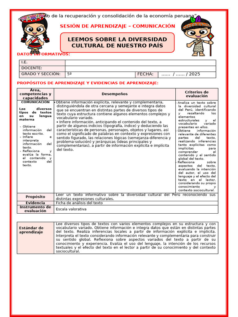 Diversidad Cultural en el Perú | PDF | Aprendizaje | Perú