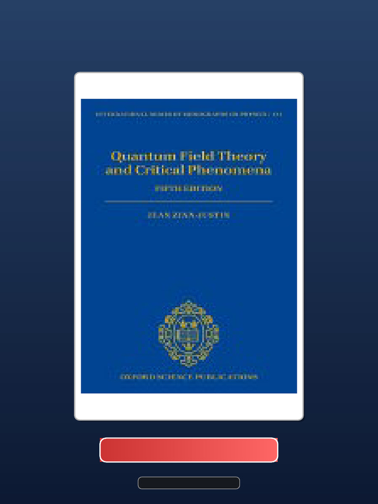 Complete Bundle Quantum Field Theory and Critical Phenomena 5th Edition ...