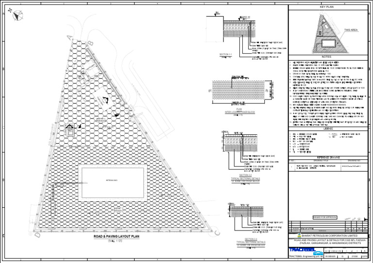 W.000425-G-21030-C073 - Rev.a - Road and Paving Layout & Details | PDF