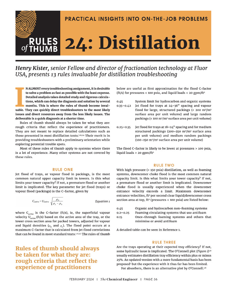 Distillation | PDF