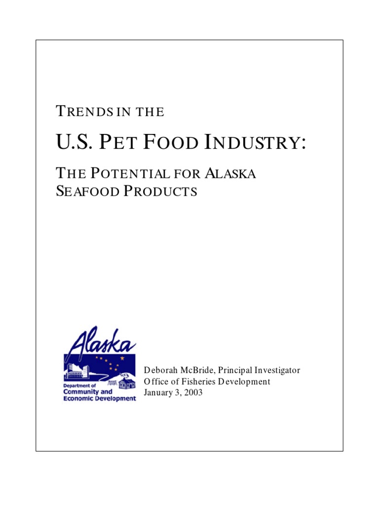 Pet Food Industry Report PDF Pet Seafood