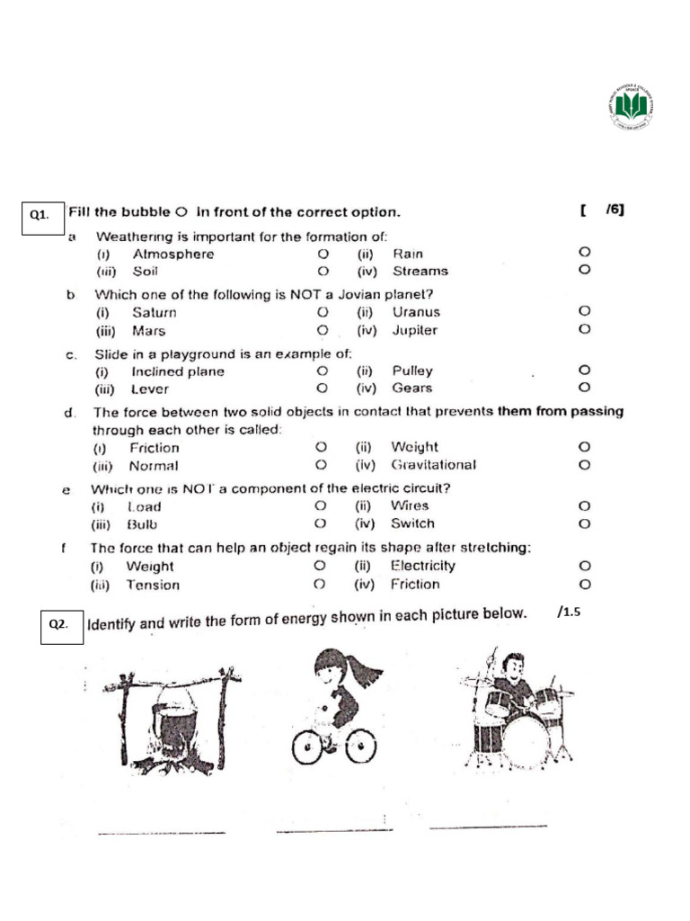Class 4 Grand Test | PDF