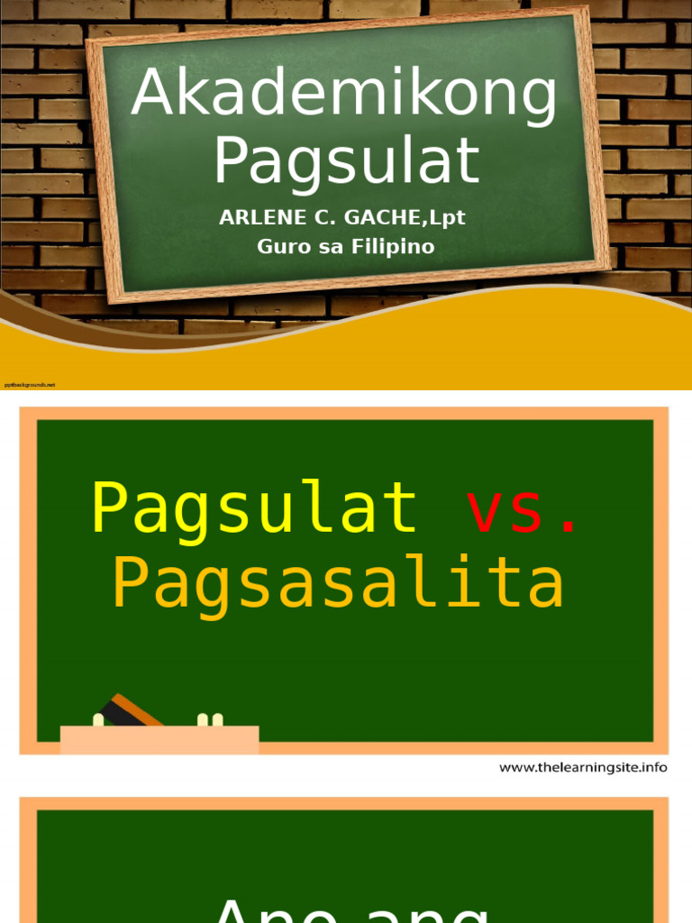 1 Akademikong Pagsulat | PDF