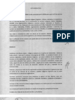 Voto Resolutivo - Encuentro Urbano Indigena