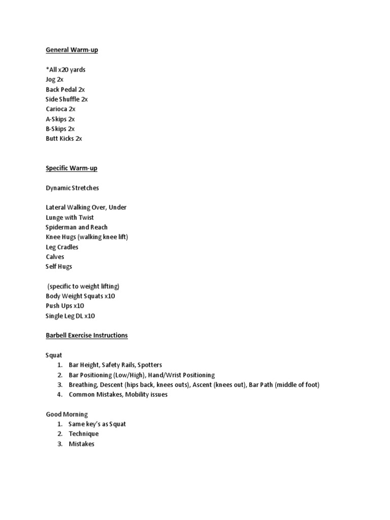 Barbell Instructional Lab | PDF | Wellness