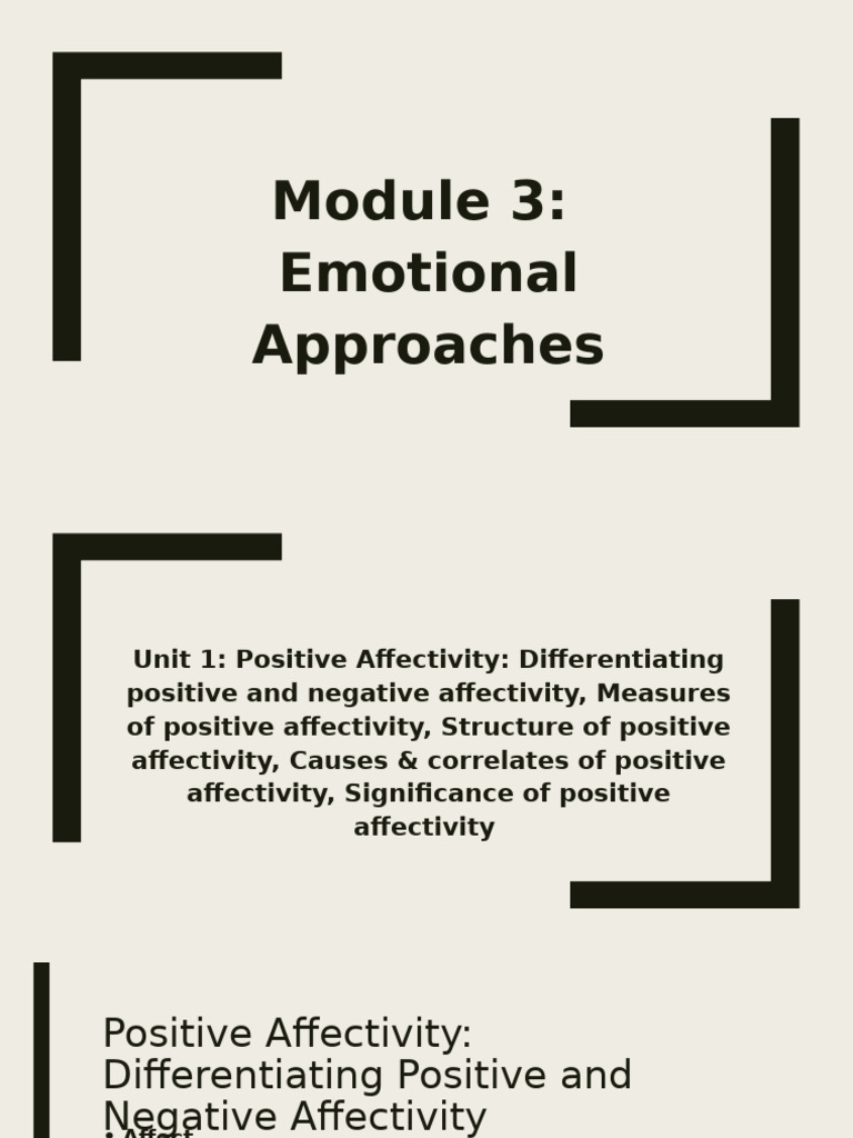 Understanding Positive Affectivity | PDF | Happiness | Affect (Psychology)