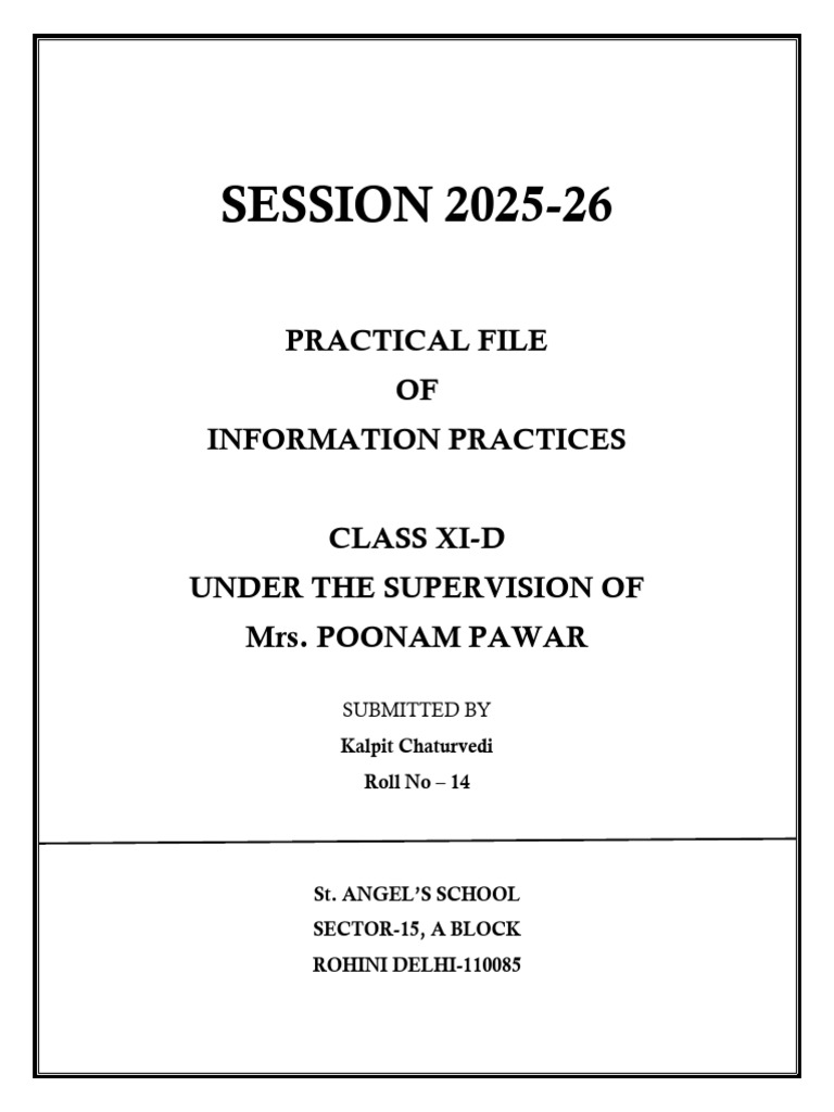 IP Project 25-26 | PDF