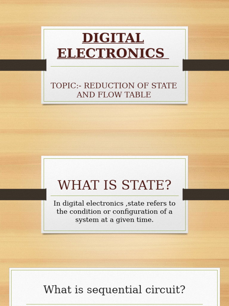 State and Flow Table Reduction Techniques | PDF