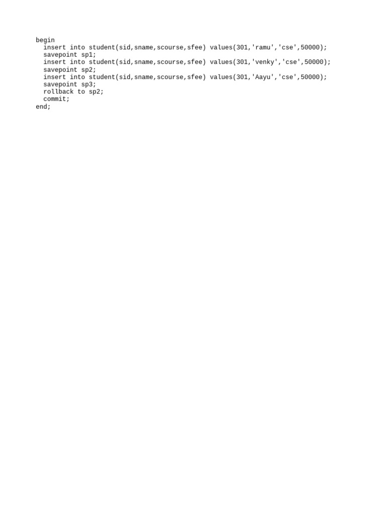 Managing Student Records in SQL | PDF