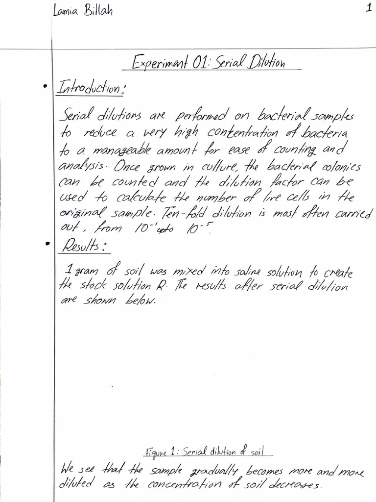 Microbiology Lab Report | PDF