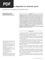 Miastenia, Teste Do Gelo