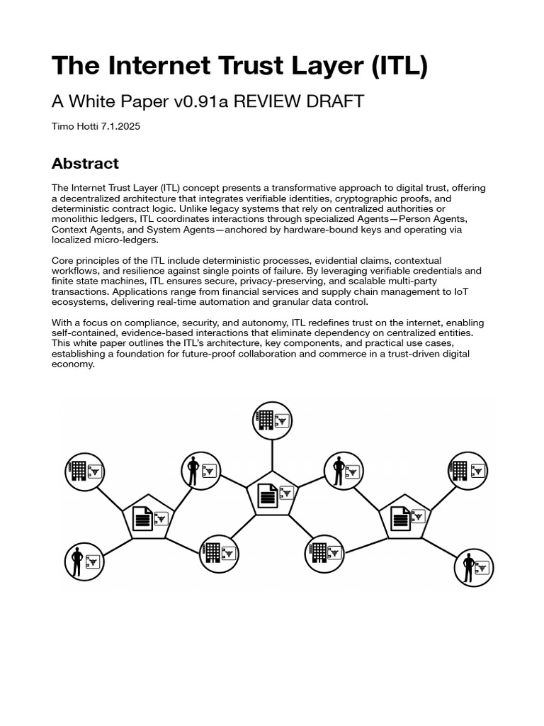 Internet Trust Layer: Decentralized Trust Solutions | PDF | Internet Of ...