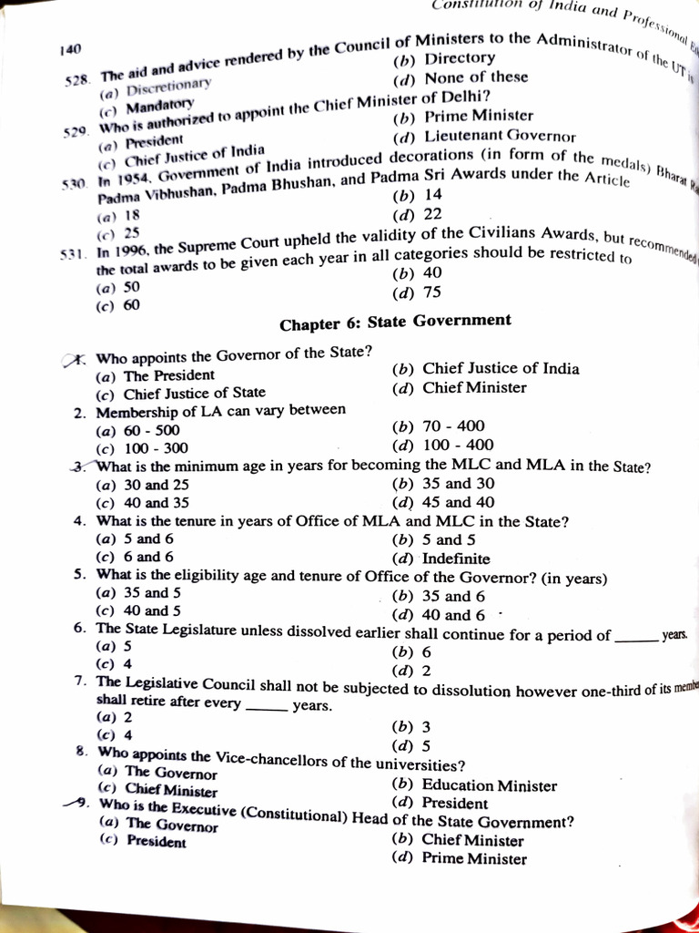 11 - Question Bank (Module 5) - Option (A) Is The Answer For All ...