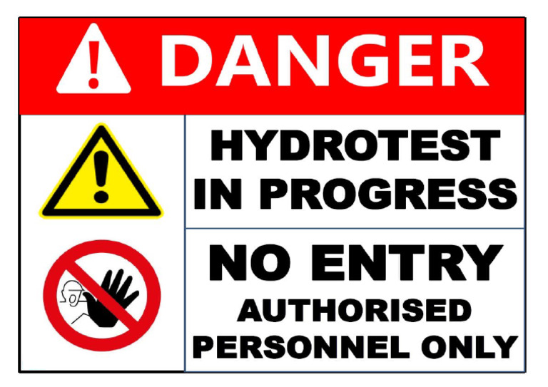 Signage Hydrotest | PDF