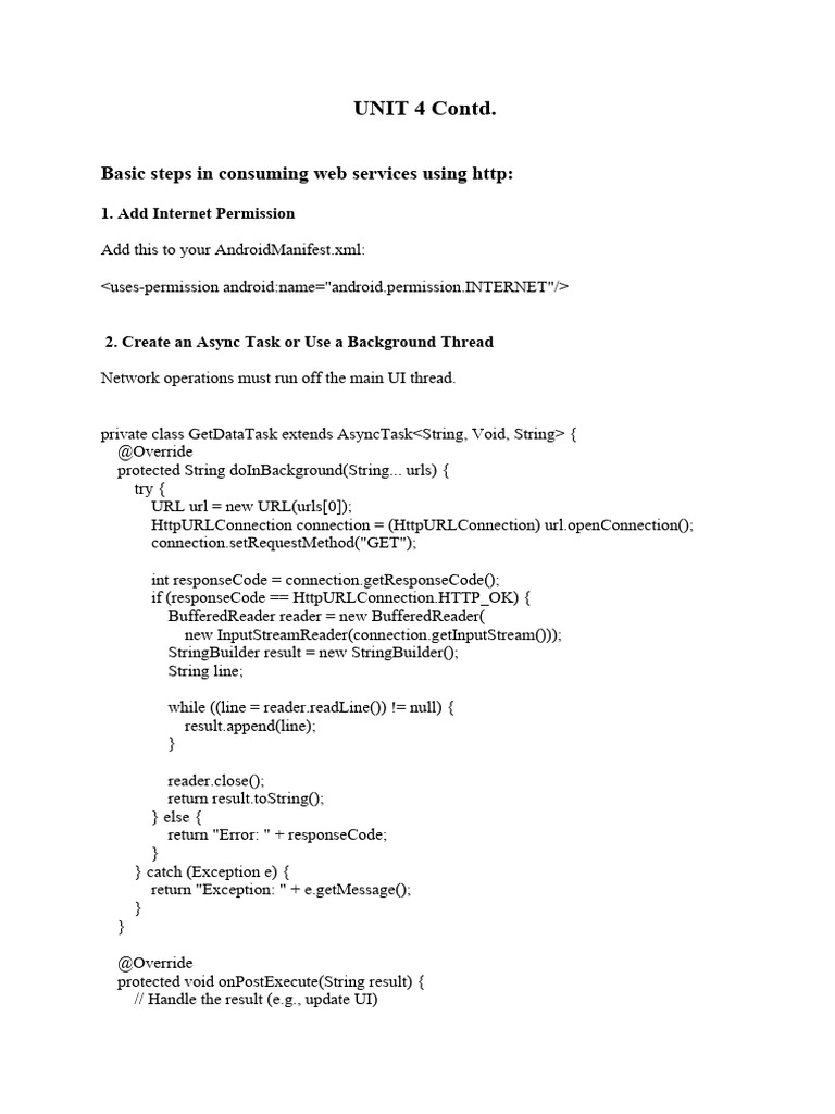 Android Web Services and Database Guide | PDF | Web Service | World ...
