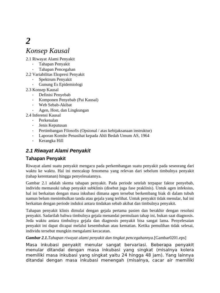 Konsep Kausal dalam Epidemiologi Penyakit | PDF