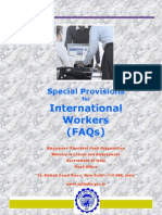 International Workers (Faqs) : Special Provisions