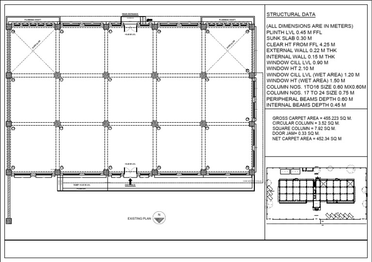 Bank Building Plan with Dimensions | PDF